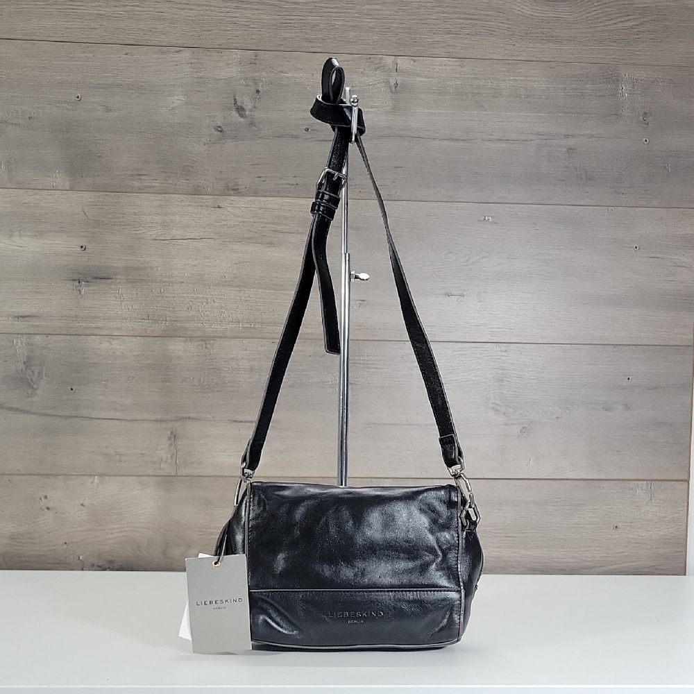 Liebeskind Berlin Black Leather Crossbody Bag NWT